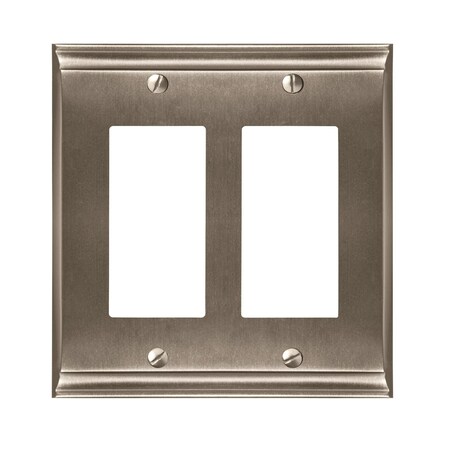 Amerock Candler 2 Rocker Satin Nickel Wall Plate 1906899